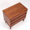 Vintage ladekast 3 lades Deens Design in teak
