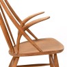 Illum Wikkelsø Mid-Century oak rocking chair model IW3