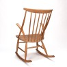 Illum Wikkelsø Mid-Century oak rocking chair model IW3