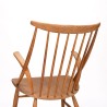 Illum Wikkelsø Mid-Century oak rocking chair model IW3