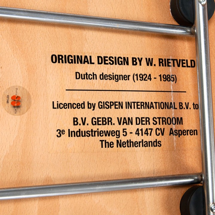 Set of 4 vintage Wim Rietveld chairs model 216