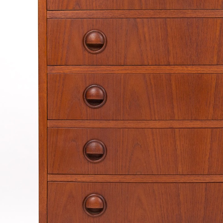 Kai Kristiansen Mid-Century ladekast voor Feldballes Møbelfabrik