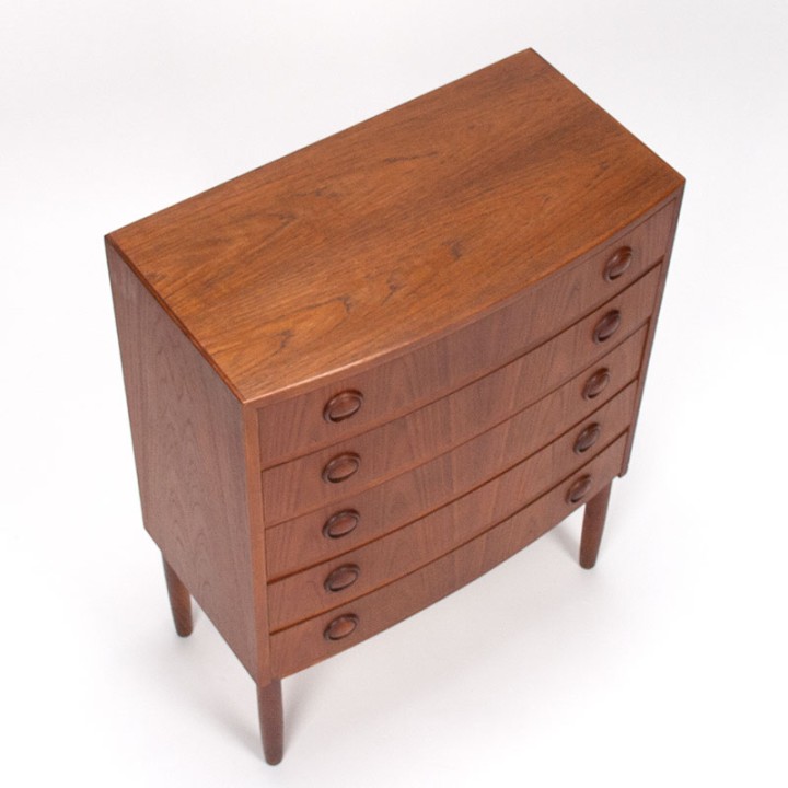 Kai Kristiansen Mid-Century ladekast voor Feldballes Møbelfabrik