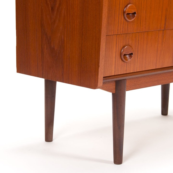 Mid-Century teak Deens secretaire meubel