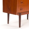 Mid-Century teak Deens secretaire meubel