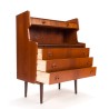 Mid-Century teak Deens secretaire meubel