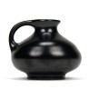 Small model vintage black ceramic vase