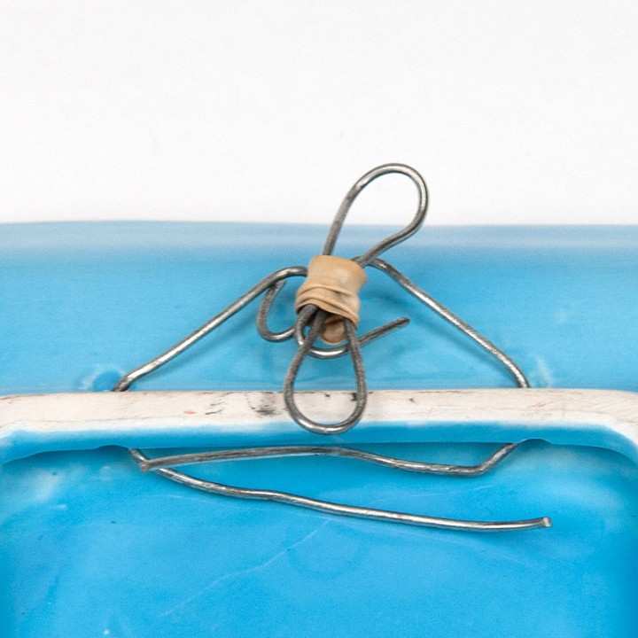 Keramiek vintage wandplateau in stijl van Marcello Fantoni