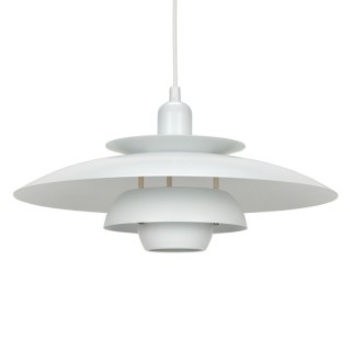 Deense wit metalen vintage schijven hanglamp