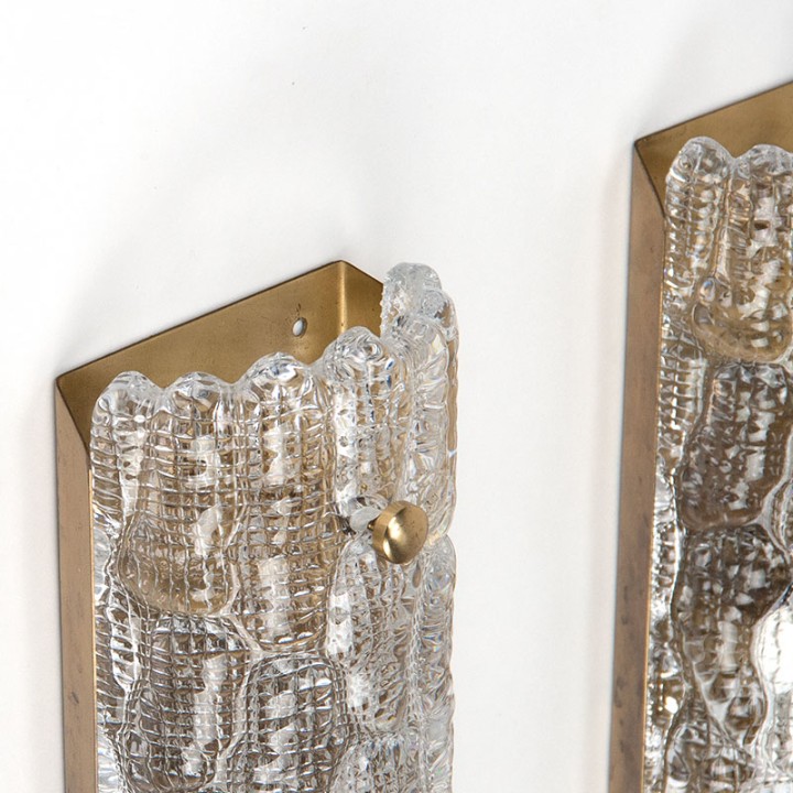 Carl Fagerlund Mid-Century set wandlampen voor Orrefors