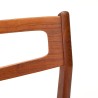 Mid-Century Danish set of 6 vintage teak dining chairs