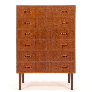 Teak Mid-Century Danish vintage chest of drawers