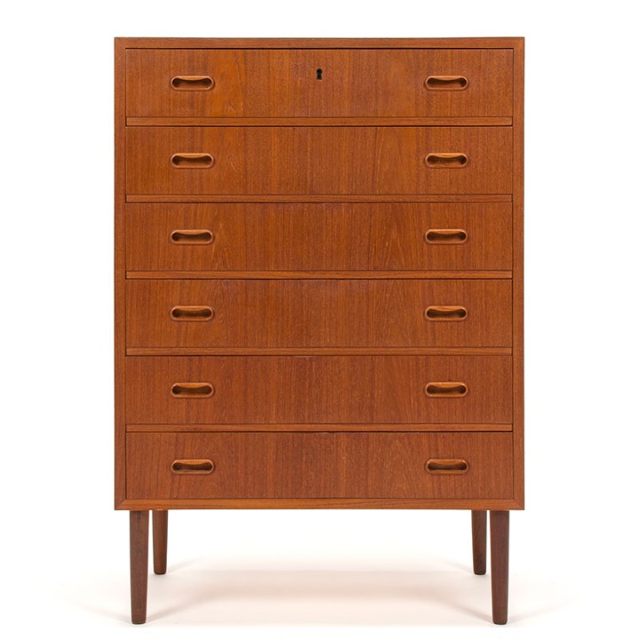 Teak Mid-Century Danish vintage chest of drawers
