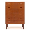Teak Mid-Century Danish vintage chest of drawers