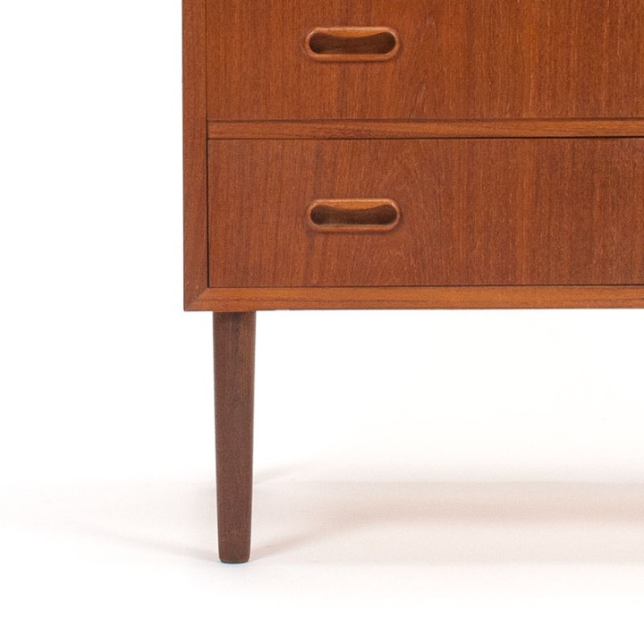 Teakhouten Mid-Century Deense vintage ladekast