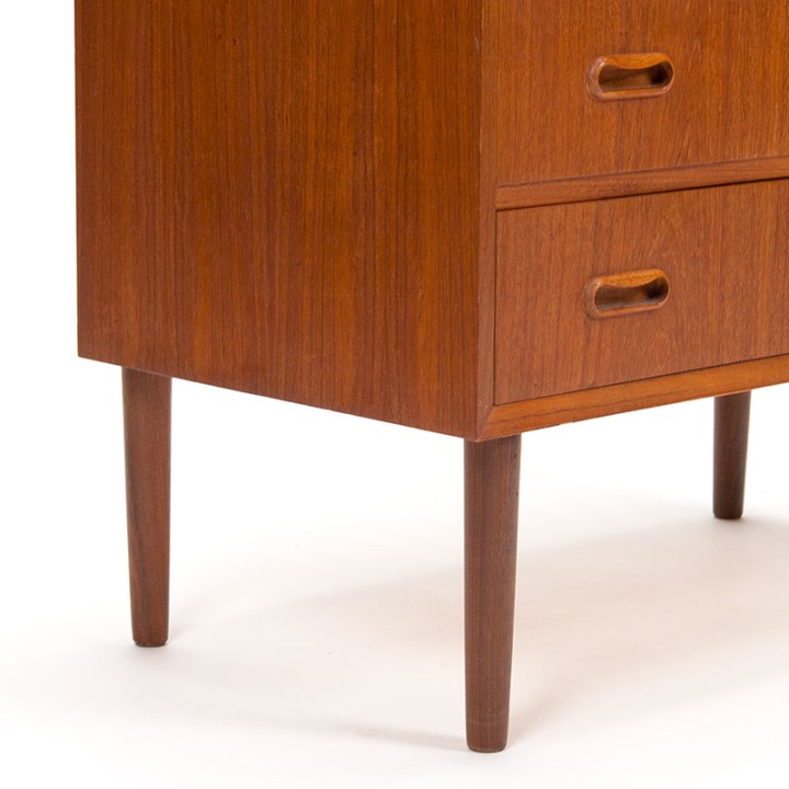 Teakhouten Mid-Century Deense vintage ladekast