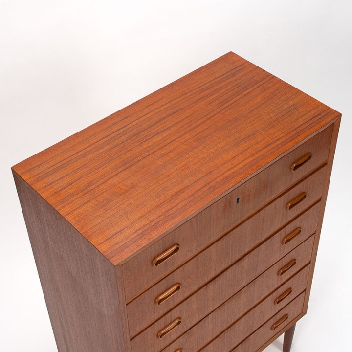 Teak Mid-Century Danish vintage chest of drawers
