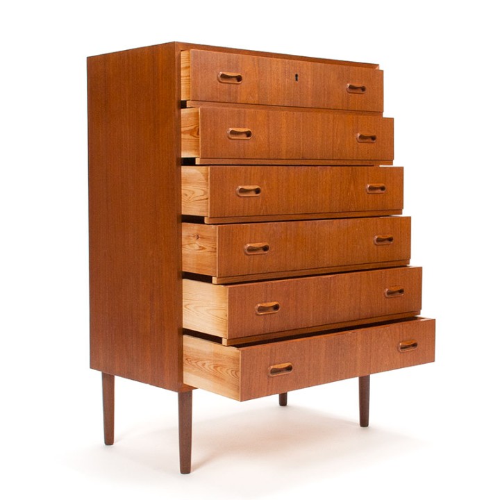 Teak Mid-Century Danish vintage chest of drawers