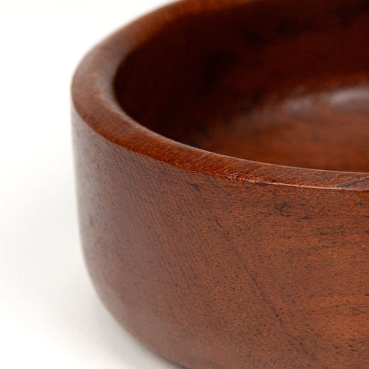 Deens vintage klein teak model serveerschaaltje