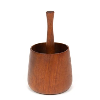Small vintage Danish holder in teak