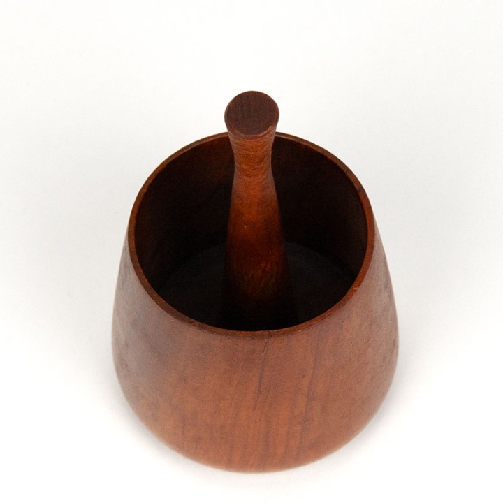 Small vintage Danish holder in teak