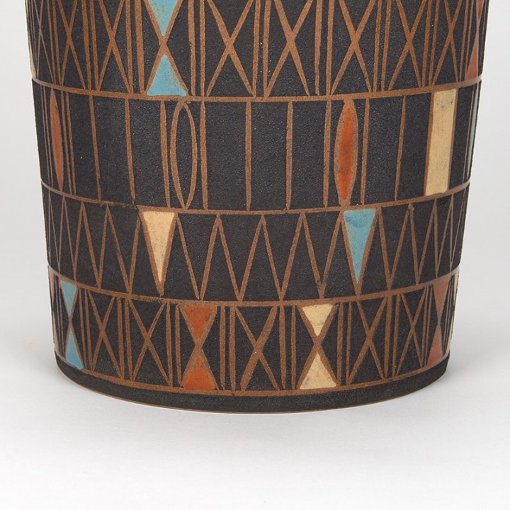 Groot XL model Mid-Century vaas jaren zestig