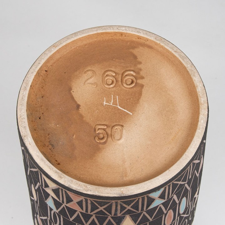 Groot XL model Mid-Century vaas jaren zestig