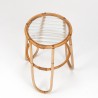 Mid-Century vintage plantentafeltje van rotan