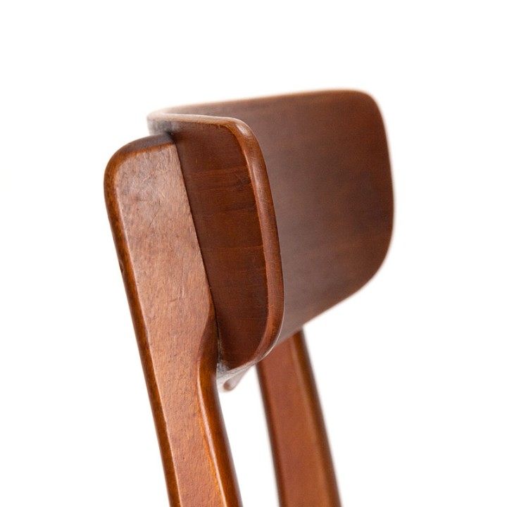Findahls Deense Mid-Century set van 4 Møsbol eettafel stoelen