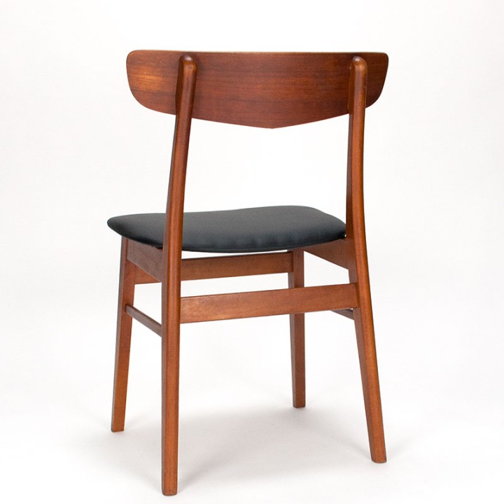 Findahls Deense Mid-Century set van 4 Møsbol eettafel stoelen