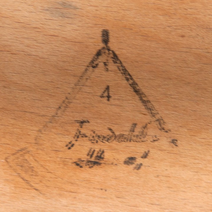 Findahls Deense Mid-Century set van 4 Møsbol eettafel stoelen