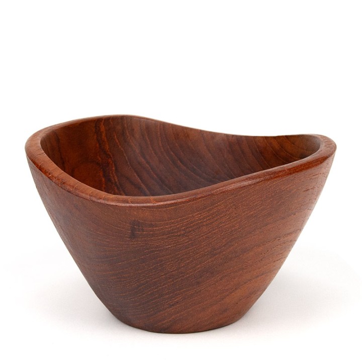 Organic Danish Mid-Century small bowl in teak