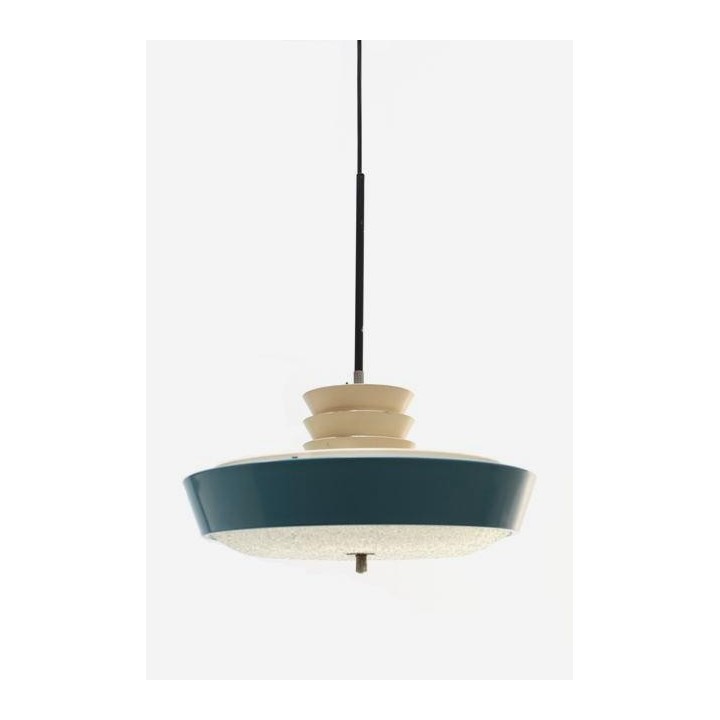 Blue hanging lamp from the 1950's - Retro Studio