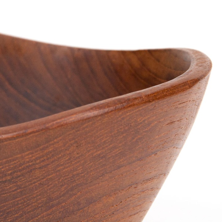 Organisch Deens Mid-Century schaaltje in teak