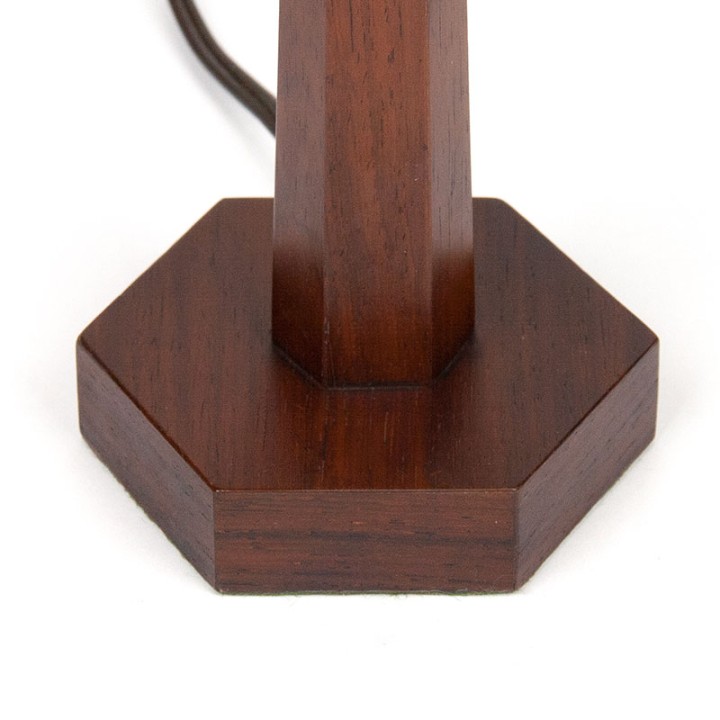 Palissander houten Mid-Century design tafellampje