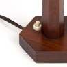 Palissander houten Mid-Century design tafellampje