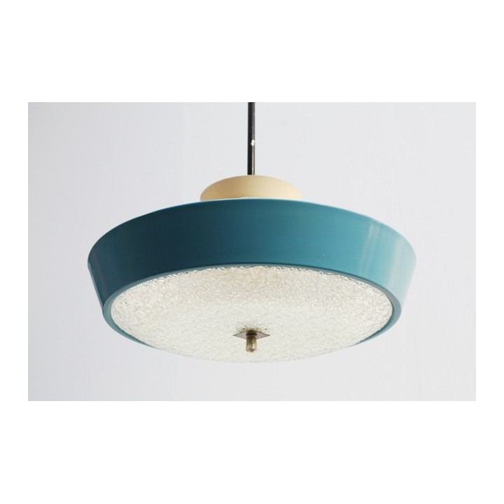 Blue hanging lamp from the 1950's - Retro Studio