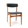 Mid-Century set van 4 Deense vintage eettafel stoelen
