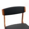 Mid-Century set van 4 Deense vintage eettafel stoelen
