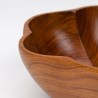 Saladeschaal vintage teakhouten model