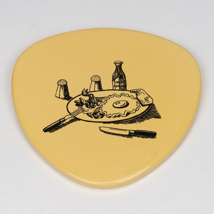 Søholm set van 4 vintage kleine serveerbordjes