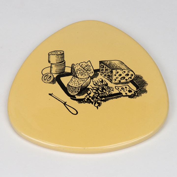 Søholm set van 4 vintage kleine serveerbordjes