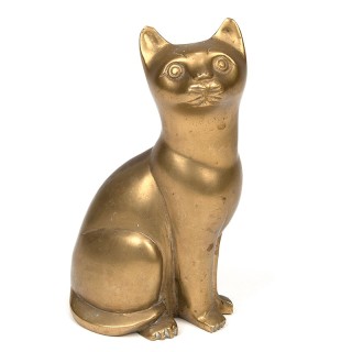 Mid-Century Moderne vintage kat sculptuur