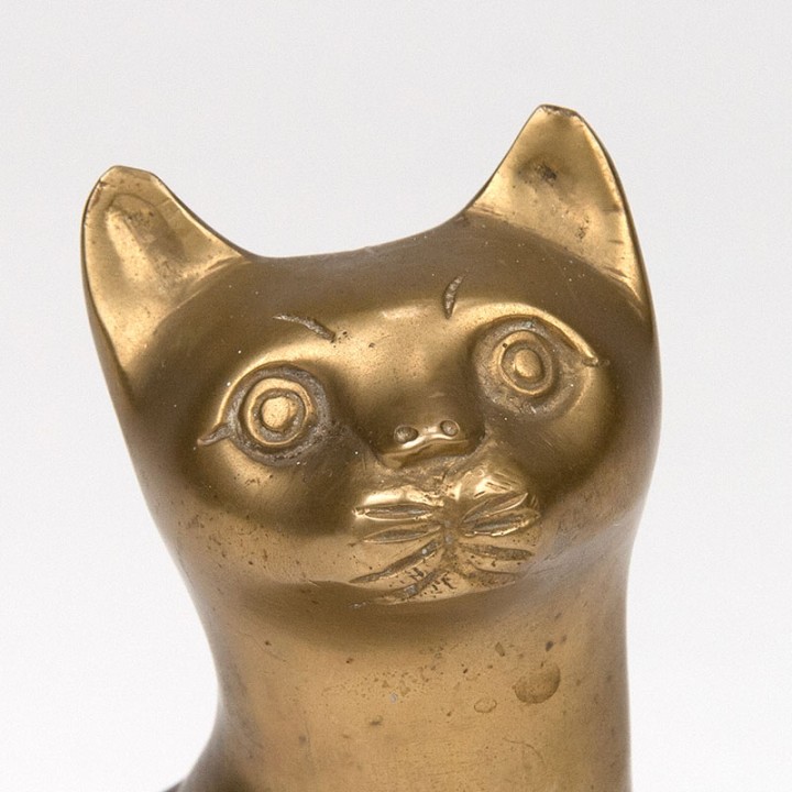 Mid-Century Modern vintage cat sculpture