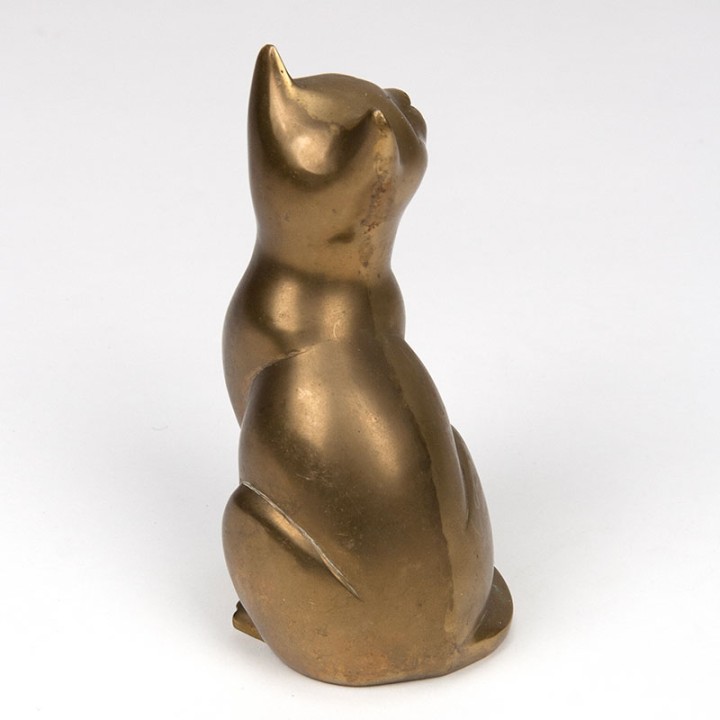 Mid-Century Moderne vintage kat sculptuur