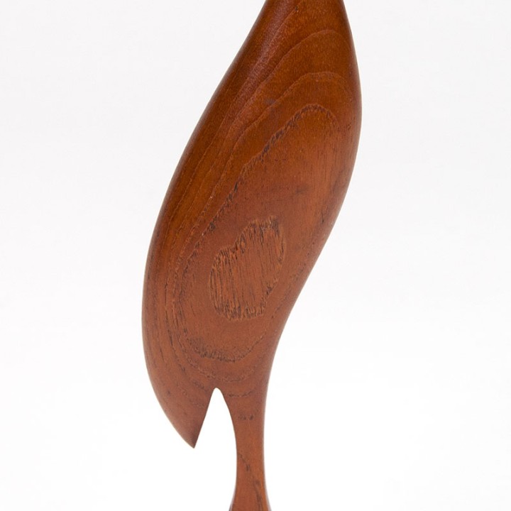 Modern Mid-Century vintage teak crane