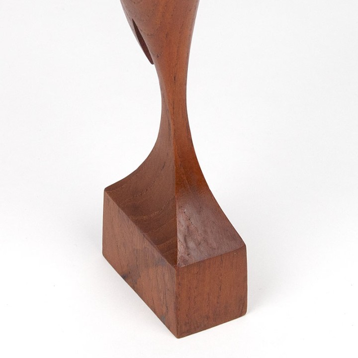 Modern Mid-Century vintage teak crane