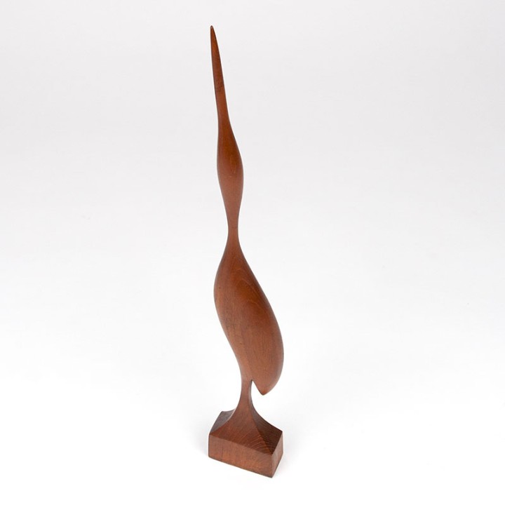 Modern Mid-Century vintage teak crane