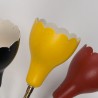 Mid-Century vintage wandlamp 3 gekleurde kapjes