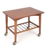 Danish Mid-Century vintage side table on wheels
